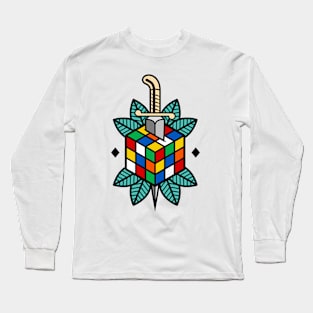 Rubiks Cube Tattoo Long Sleeve T-Shirt